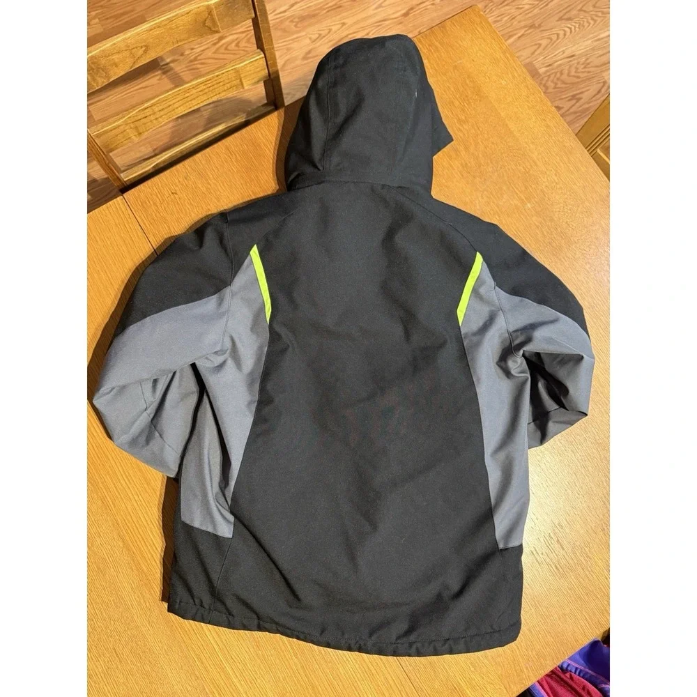 Gerry Youth 3 In 1 Ski Jacket L 14/16 Fleece Liner Hooded Winter Coat